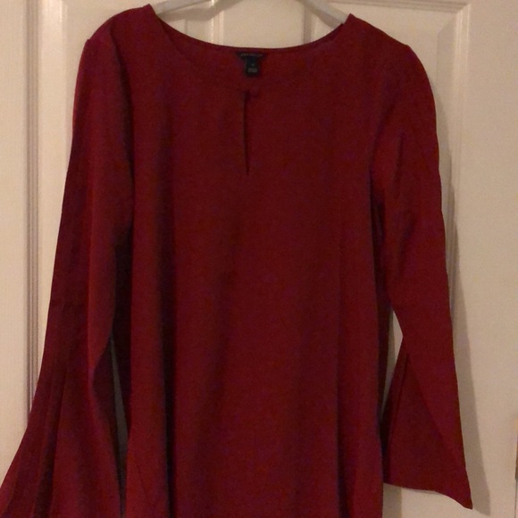 EUC Ann Taylor red 3/4 sleeve - Picture 2 of 7